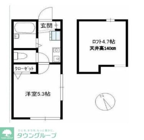 マ・ピエス東生田弐番館の物件間取画像